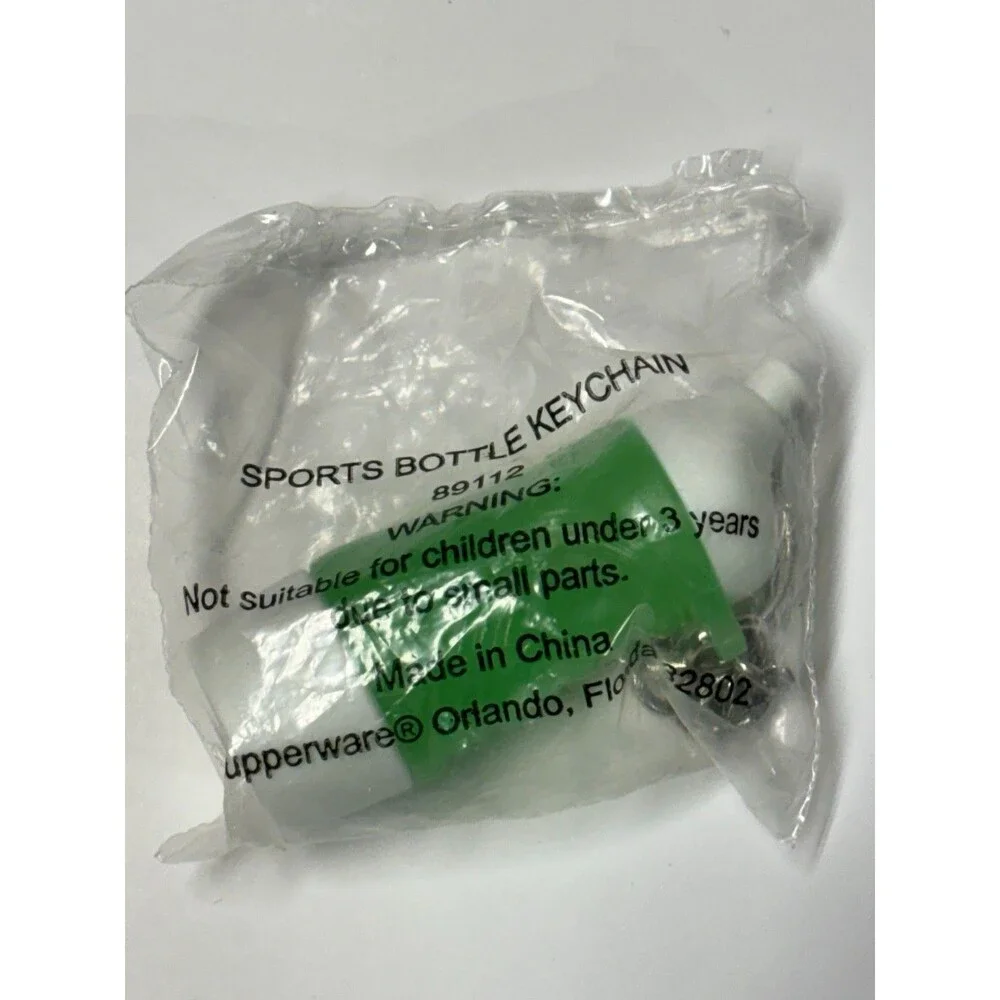 Tupperware Keychain Magnet Lot of 5 NEW Sports Bottle Fridge Bottle Prism NIP
